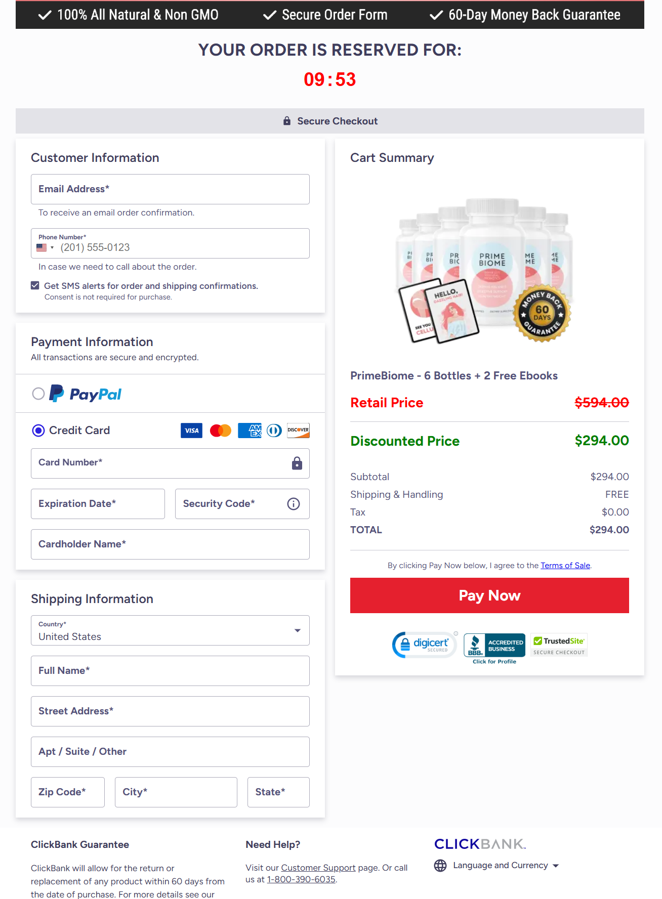 CelluCare Official Website Secure Order Page